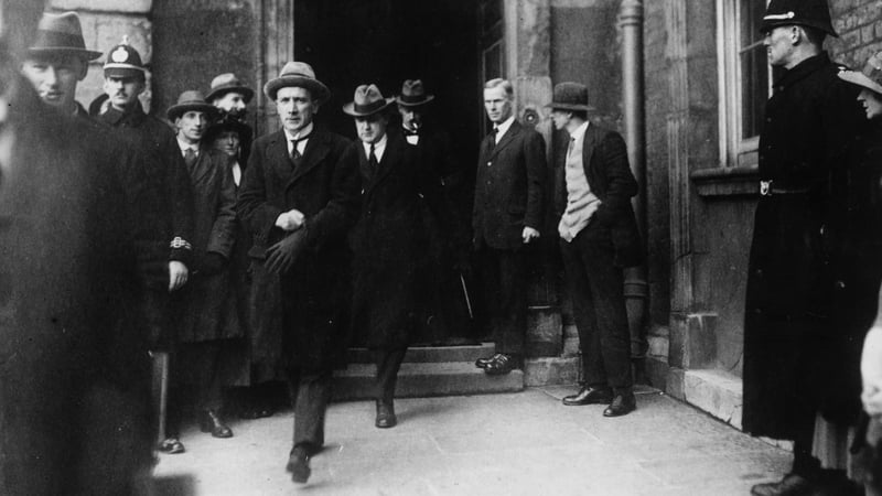 Transfer of Power Michael Collins leaves Dublin Castle