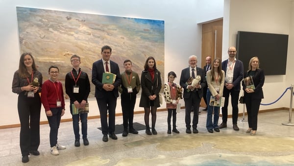 Young people met leaders at the Joint Committee on Environment and Climate Action.