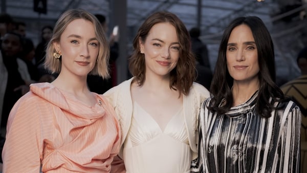 Saoirse Ronan, Emma Stone and Jennifer Connelly attends the Louis Vuitton Womenswear Fall/Winter 2024-2025. Getty Images.