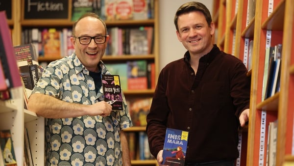 Alan and Tristan's books are featured on World Book Day 2024. Photo by Leon Farrell.