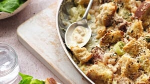 Chicken and Leek Sourdough Gratin