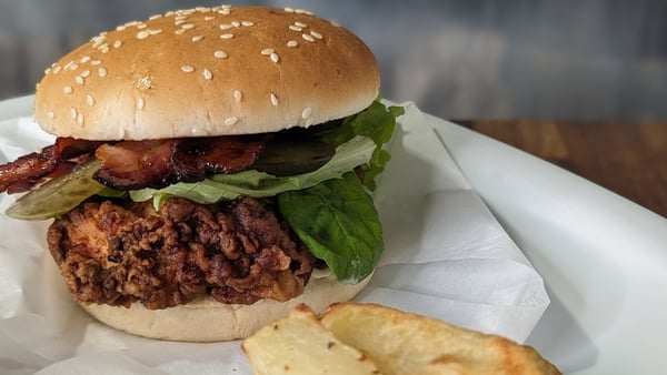 Brian McDermott's crispy buttermilk chicken burger