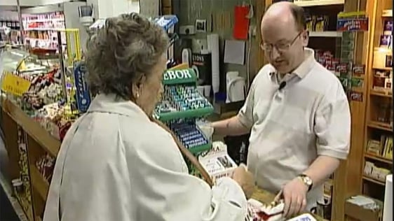 Cobh shopkeeper Denis Murphy, 2004. Cobh shopkeeper Denis Murphy, 2004.
