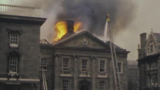 Fire at Trinity College Dining Hall, 1984 Fire at Trinity College Dining Hall, 1984