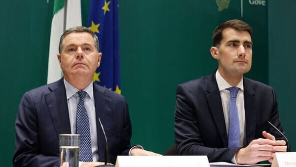 Minister for Public Expenditure Paschal Donohoe and new Minister for Finance Jack Chambers announced the Summer Economic Statement earlier