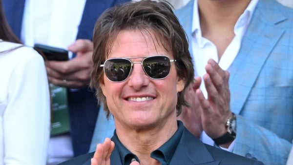 Tom Cruise at the Wimbledon finals on Saturday