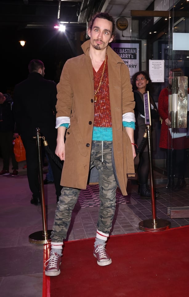 Robert Sheehan attends the press night of "On Blueberry Hill" at Trafalgar Studios on March 11, 2020