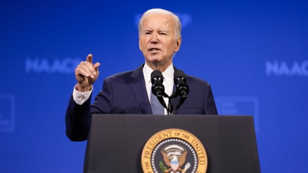 Joe Biden returned to the campaign trail with an address in Las Vegas