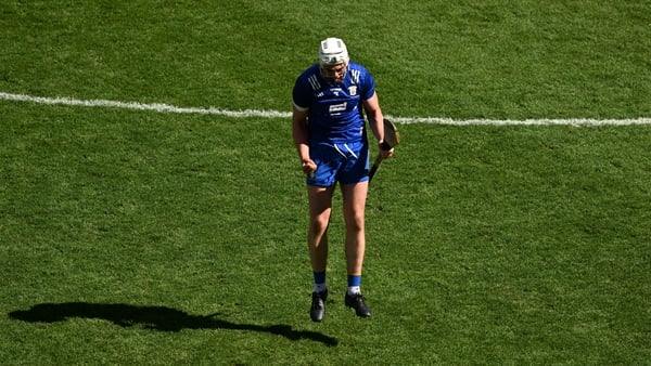 Conor Cleary celebrates at full-time after their semi-final win over Kilkenny